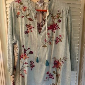 Johnny Was silk blouse